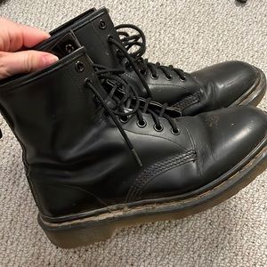 DR. MARTENS Leather Boots Matte shine